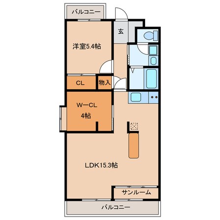 掛川駅 バス10分  大谷下車：停歩13分 4階の物件間取画像